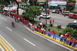 venezolan@s y colombianos se encadenaron por la paz