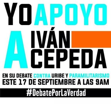 Afiche  debate Cepeda