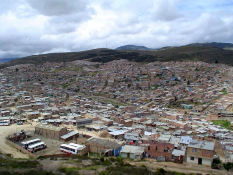 panorámica de la localidad 19 Ciudad Bolívar-sur de Bogotá.